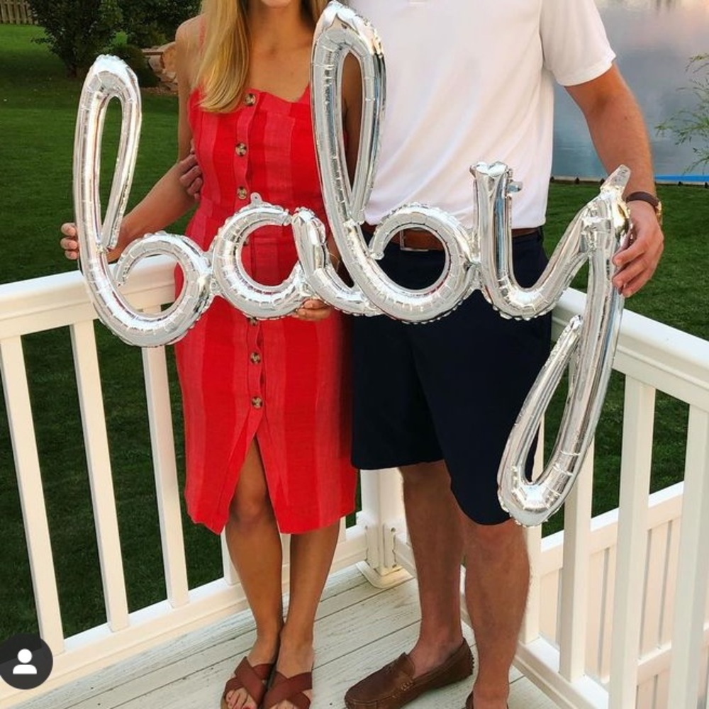 Juniors Red Cotton Dress